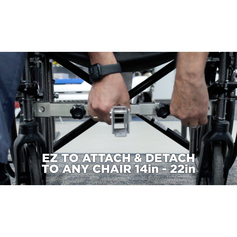 EZRide+ by Shield Innovations Manual Wheelchair Power Assist Conversion Device in Red