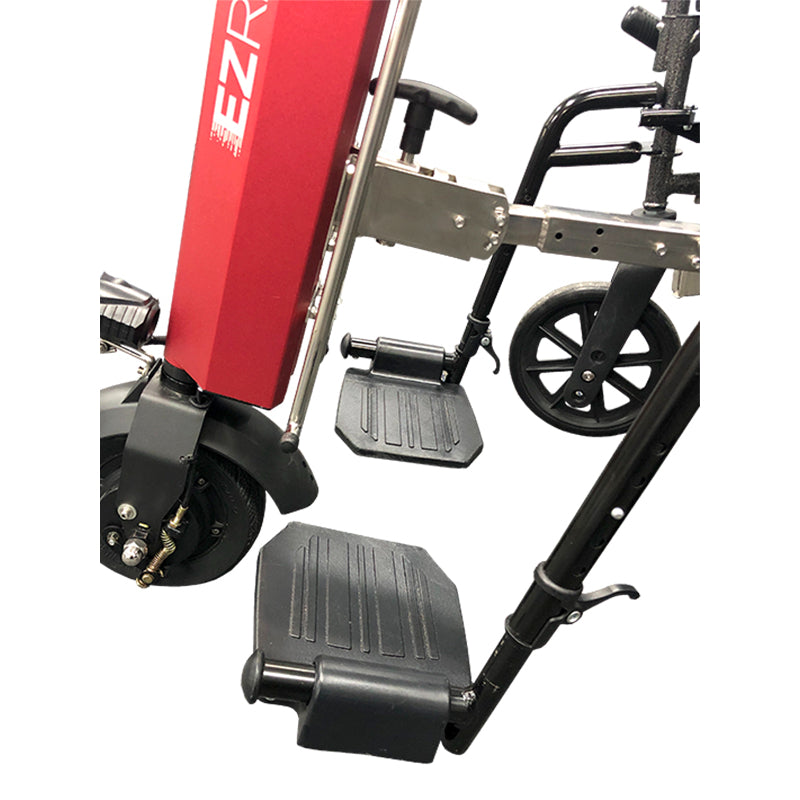 EZRide+ by Shield Innovations Manual Wheelchair Power Assist Conversion Device in Red