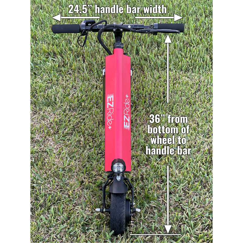 EZRide+ by Shield Innovations Manual Wheelchair Power Assist Conversion Device in Red